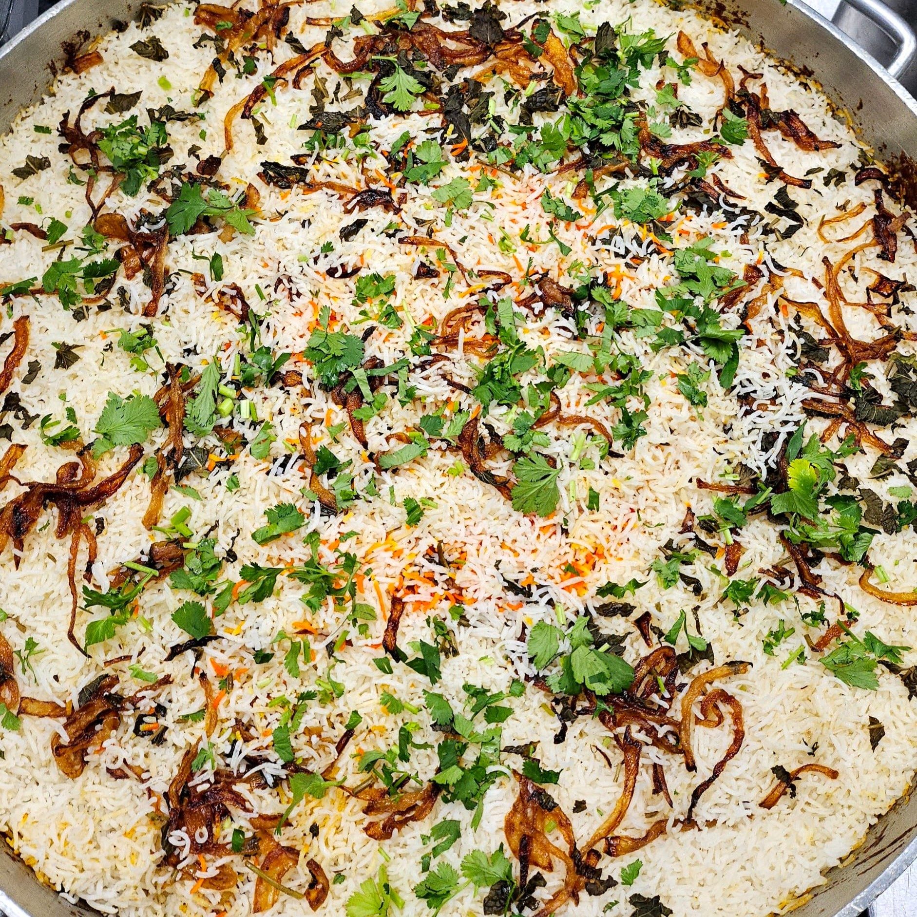 Hyderabad Chicken Dum Biryani.
